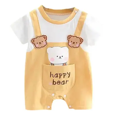 Newborn Baby Fart Coat Orange Polka Dot Shorts Set