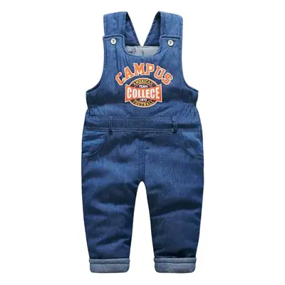 Baby's Fleece Lined Camouflage Overalls Blue