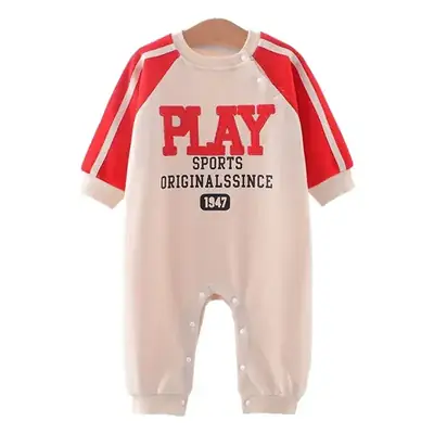 Baby Play Suit Red White Newborn Outerwear
