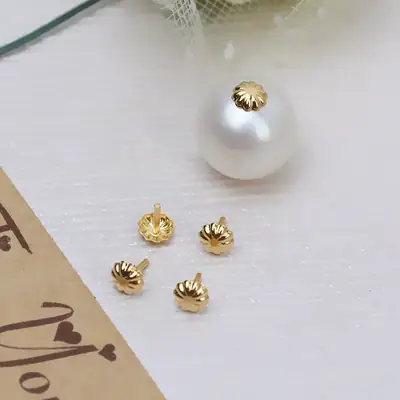 DIY Gold Plated Pearl & Flower Accessory Set