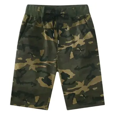 Camouflage Cropped Shorts for Boys Girls Summer Wear