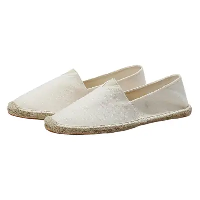 Factory Summer Linen Shoes Men's Handmade Straw Linen Bottom Fisherman Shoes Lazy Slip-on Canvas Shoes Support One Piece Hair
