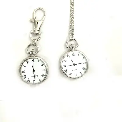 Hanging Chain Pocket Watch Roman Design Single Buckle Watch