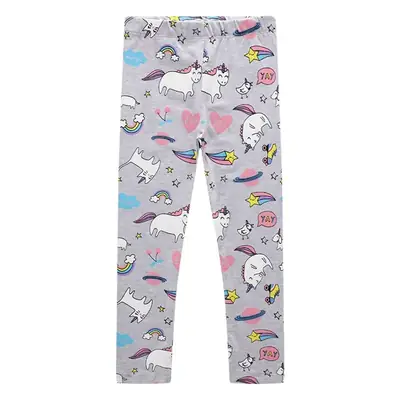 Girls Unicorn Baby Pants Grey Spring Summer