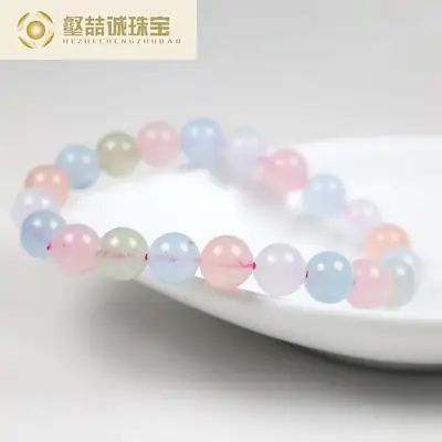 Candy Color Natural Morganite Bracelet for Women