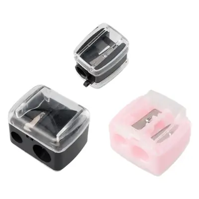 3 Hole Makeup Pencil Sharpener Pink