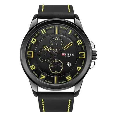 Voris Men's Black Red Chronograph Watch Quartz