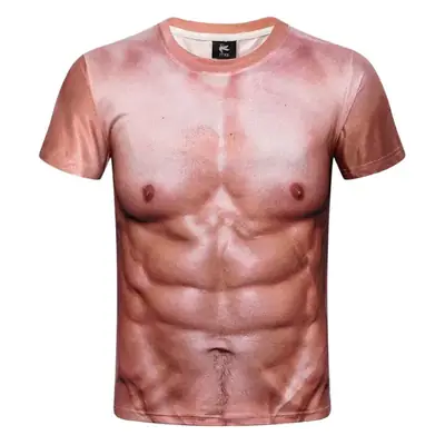 Fierce 3D Muscle T-Shirt for Cosplay Men