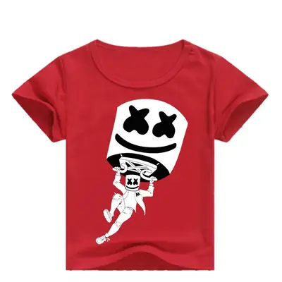 Men Women Cartoon Print T-Shirt White Black 0331