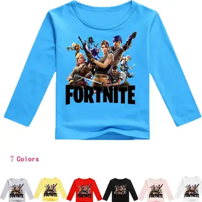 Fortnite Printed Long Sleeve T-Shirt for Kids Gray