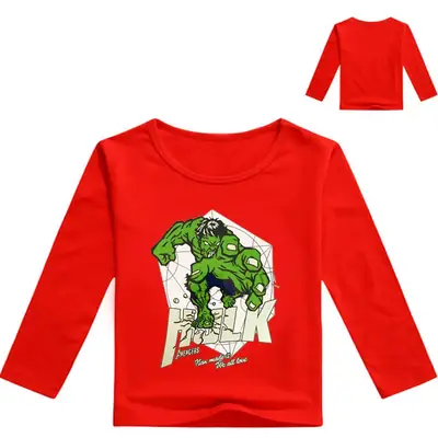 Kids Long Sleeve Hulk T-Shirt Pink