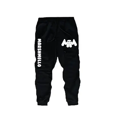 Black Casual Pants for Kids Ankle-Tied 0282