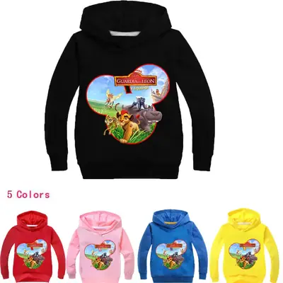 Pink Kids Hooded Hoodie with Disney Design