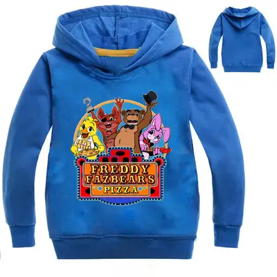 Red Anime Print Hoodie for Kids Girls