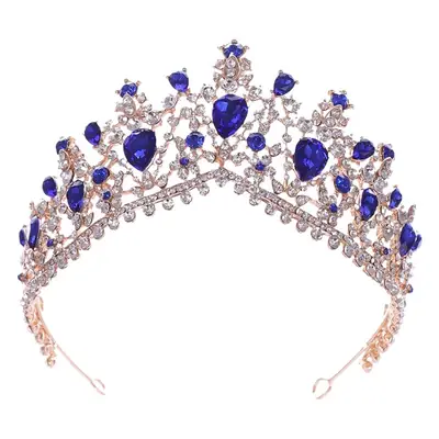 Crystal Crown Bridal Hair Accessories Large Baroque Design