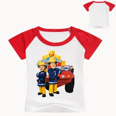 2020 New Summer Cartoon Children's T-Shirt Yellow White