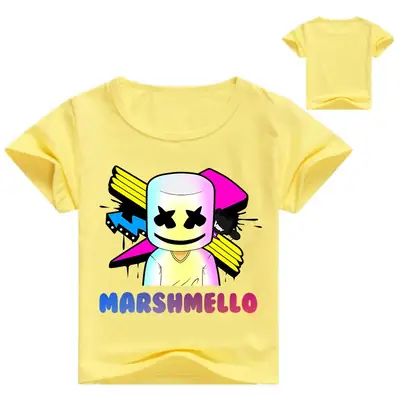 Marshmello Kids T-Shirt Red White 0232-1
