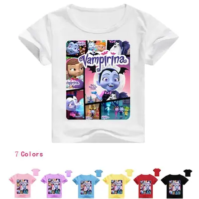 Kids Vampirama T-Shirt Yellow Short Sleeve