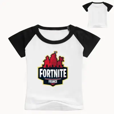 Children Fortnite T-Shirt White Red Cotton T099