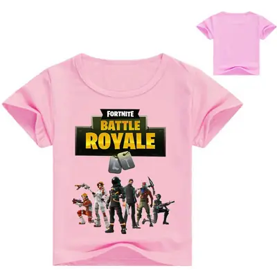 Fortune Royale Battle Royale Kids T-Shirt Purple Round Neck