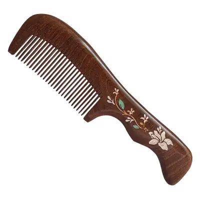 Sandalwood Anti-Static Hair Comb with Meridian Massage