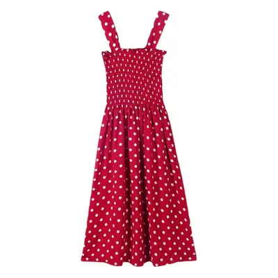 Women's Red Polka Dot Off-Shoulder Inner Dress
