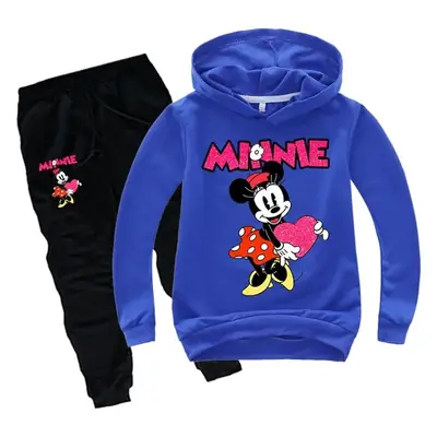 Minnie Mouse Hoodie & Jogger Pants Set Blue Black