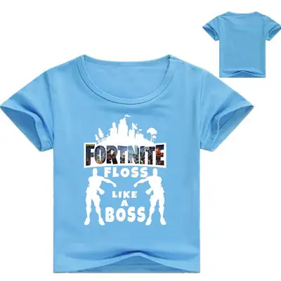 Fortnite Boss Graphic T-Shirt for Kids Black Round Neck