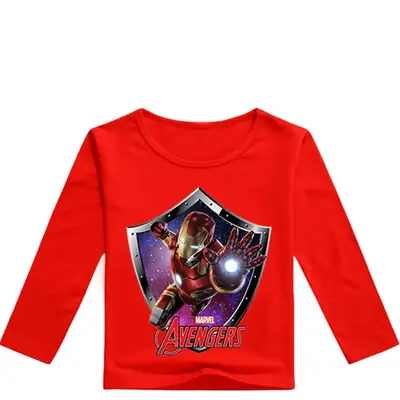 Children's Avengers Long Sleeve Yellow T-Shirt