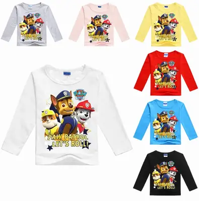 Kids Paw Patrol Long Sleeve T-Shirts Multicolor Wholesale