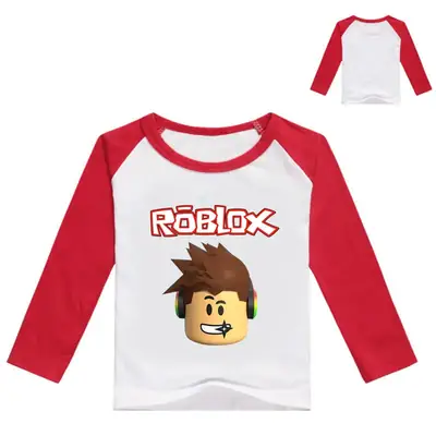 Roblox Boys Long Sleeve T-Shirt Red White