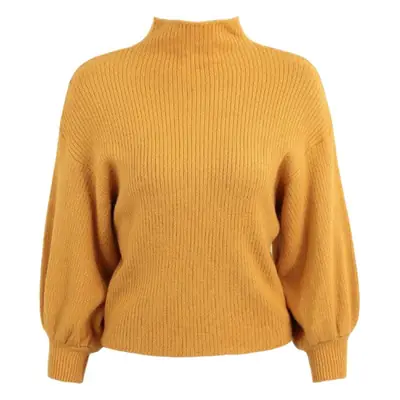 Women's 2019 Knitted Half-Turtleneck Sweater Mustard