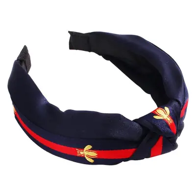 Qiyue Bee Striped Wide Bristle Hairpin Headband