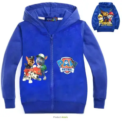 Boys Blue Zipper Cardigan Top Coat 1720