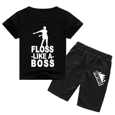 Children's Floss Like A Boss T-Shirt & Shorts Set