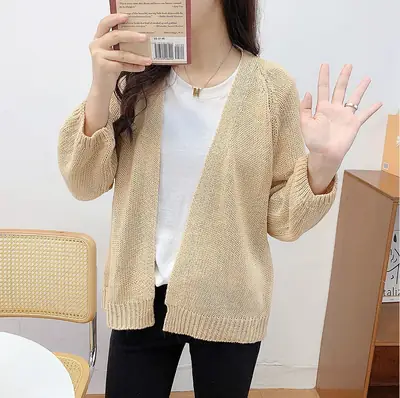 2020 Korean Style Loose Knitted Cardigan Female