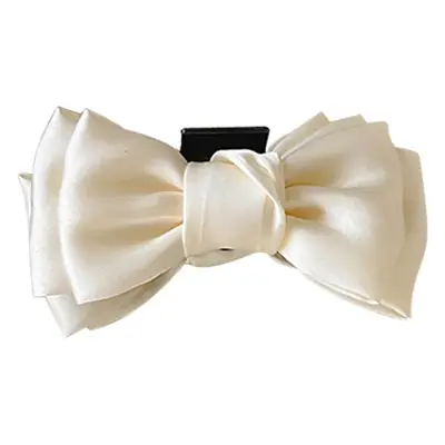 New Blue Plaid Bow Hairpin with Lace Edge