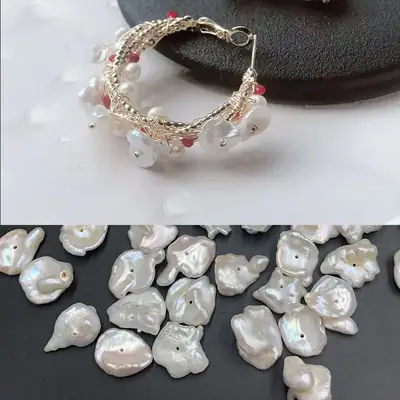 Kerun Pearl Baroque Mini Petals White