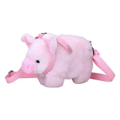 Pink Pig Plush Shoulder Bag for Girls