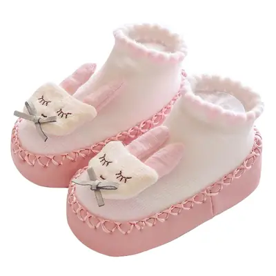 Cute Cartoon Baby Slip-On Socks for Kids Yellow