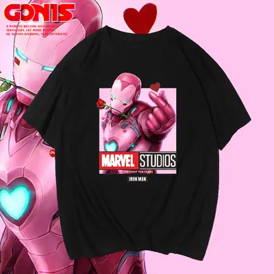 Avengers Iron Man T-Shirt White Cotton Summer