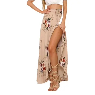 Asymmetrical Printed Skirt Long One Piece 2025