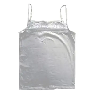 Women's White Lace Sleeveless Vest 2025 Korean Style