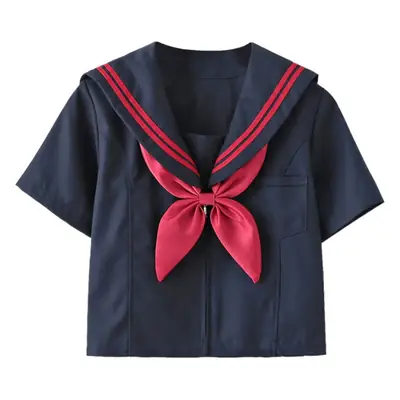 Navy Blue Pleated Sailor Suit Skirt Uniform