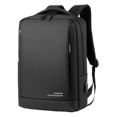 Men's Waterproof Business Backpack Black Large Capacity