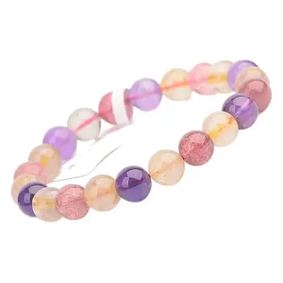 Crystal Super Seven Bracelet for Men Women 6-10mm