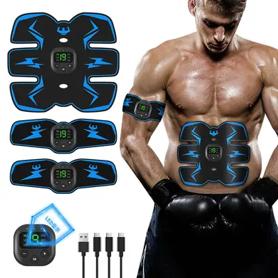 Micro-Electric Abdominal Muscle Patch for Fitness Training
