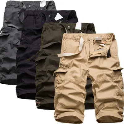 Men's Elastic Waist Cropped Pants 7 Colors