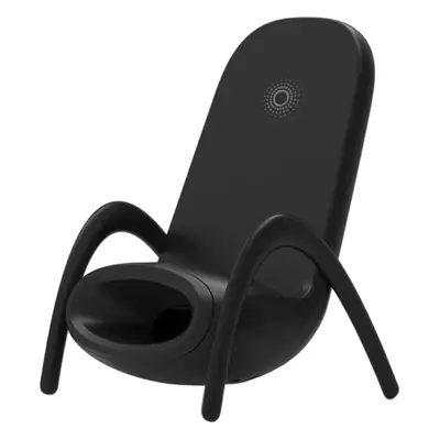 White 2-in-1 Phone Stand with 15W Wireless Charger