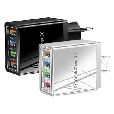 3A USB 4 Usb Travel Charger European Plug